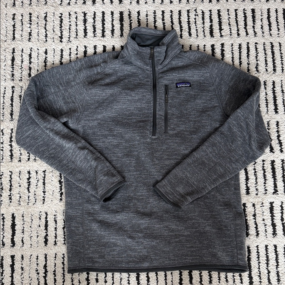 Patagonia Gray Quarter-Zip Pullover